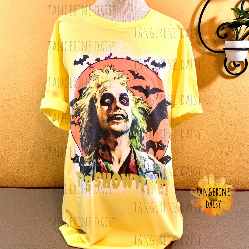 NEW ADULT UNISEX LARGE Tee "It's Showtime" Beetlejuice